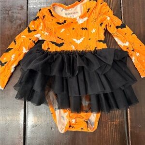 Posh Peanut Orange and Black Bat Costume